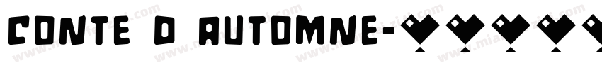 CONTE D AUTOMNE字体转换